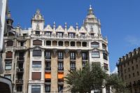 Prachthäuser des letzten Jahrhunderts in San Sebastian