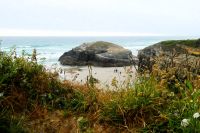 am Kathedralen Strand bei Santiago de Compostela 