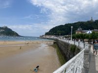 Spanien, San Sebastian, La Concha Strand