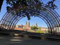 Spanien, Santiago de Compostela, Blick auf die Kathedrale