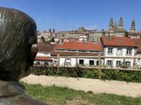 Spanien, Blick auf Kathedrale Santiago de Compostela
