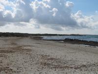 weit und breit nur Sand und Meer