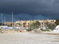 Gewitterwolken am Strand Es Trenc