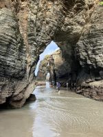 Spanien, Ribadeo, Kathedralenstrand