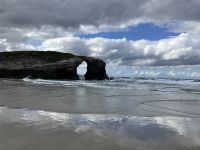 Spanien, Ribadeo, Kathedralenstrand
