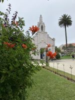 Spanien, Galicien, La Toja-Insel mit Muschelkirche San Caralampio