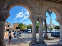 Blick auf den Placa des Borns/Ciutadella/Menorca/Balearen