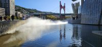 Bilbao, Nebel am Guggenheim Museum
