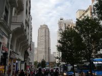 Blick von der Gran Via zur Plaza Espana
