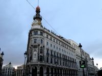 schmales Haus in Madrid 