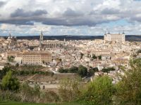 Blick auf Toledo am späten Nachmittag vom Parador Nacional