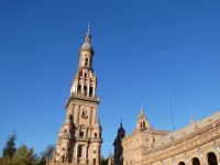 an der Plaza Espana in Sevilla