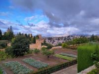 Alhambra und Albaycín vom Generalife aus gesehen