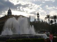 am Rathausplatz in Valencia