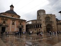 Blick auf die Kathedrale von Valencia