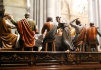 in der Kathedrale  das letzte Abendmahl