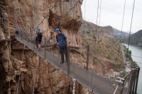 Auf der Hängebrücke 