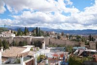 Der Albaycín - Granadas Altsstadt - vom Mirador San Cristobal aus aufgenommen