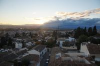 Im Westen ist es bewölkt - Blick vom Turm der San Nicolás-Kirche 