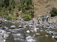 Anschließend kamen wir am Flussbett an.