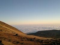 Das Molkenmeer schwebte ganz ruhig unter uns.