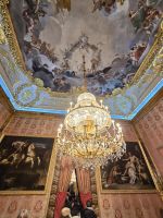 Kronleuchter und Deckenbemahlung Königspalast Madrid