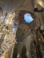 Lichtkanal für den Altar in der Kathedrale Toledo