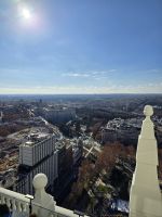 Blick von der Riu Rooftop Bar auf den Königspalast Madrid