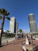 Neujahrs-Spaziergang in Barceloneta 