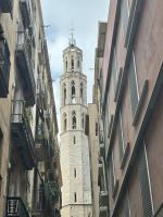 der Kirchturm von Santa Maria del Mar