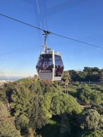 mit der Seilbahn geht es auf den Montjuic