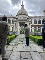 Spanien, El Escorial, Blick in den meist geschlossenen Innenhof 