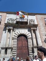Der Platz von der Kathedrale von Toledo - Spanien