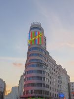 Das berühmte Capitol mit der Schweppes Werbung - Madrid