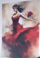 Die Flamenco Tänzerin - ein wunderschönes Bild - vor dem Prado - Madrid