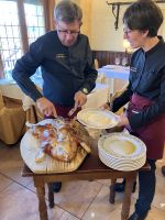 Spanien, Segovia, Spanferkelessen