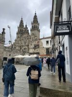 Spanien, Santiago de Compostela bei Regen