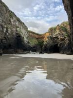 Spanien, Ribadeo, Kathedralenstrand