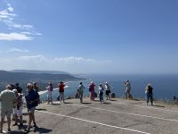 Spanien, Santa Trega Berg und der Fluss Miño