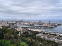 Barcelona. Ausblick zum Hafen