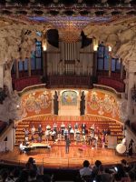 Chorprobe im Palau de la Música catalana 