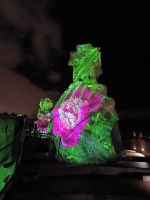 Lichtshow auf dem Dach des Casa Mila 