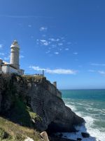Spanien, Santander, Cabo Mayor Leuchtturm