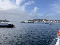 Spanien, O Grove, Muschelzucht