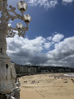 Spanien, San Sebastian, La Concha-Strand