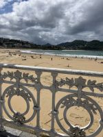 Spanien, San Sebastian, La Concha-Strand