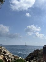 Entlang der Küste, Meer, Boot, Menorca, Spanien