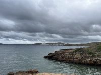 Zweiter Wandertag, Ziel vor dem Auge, Küste, Menorca, Spanien