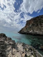 Wanderweg, Bucht, Cala Llucalari, Menorca, Spanien