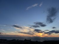 Sonnenuntergang, Mirador del Sol, Cala Blanca, Menorca, Spanien